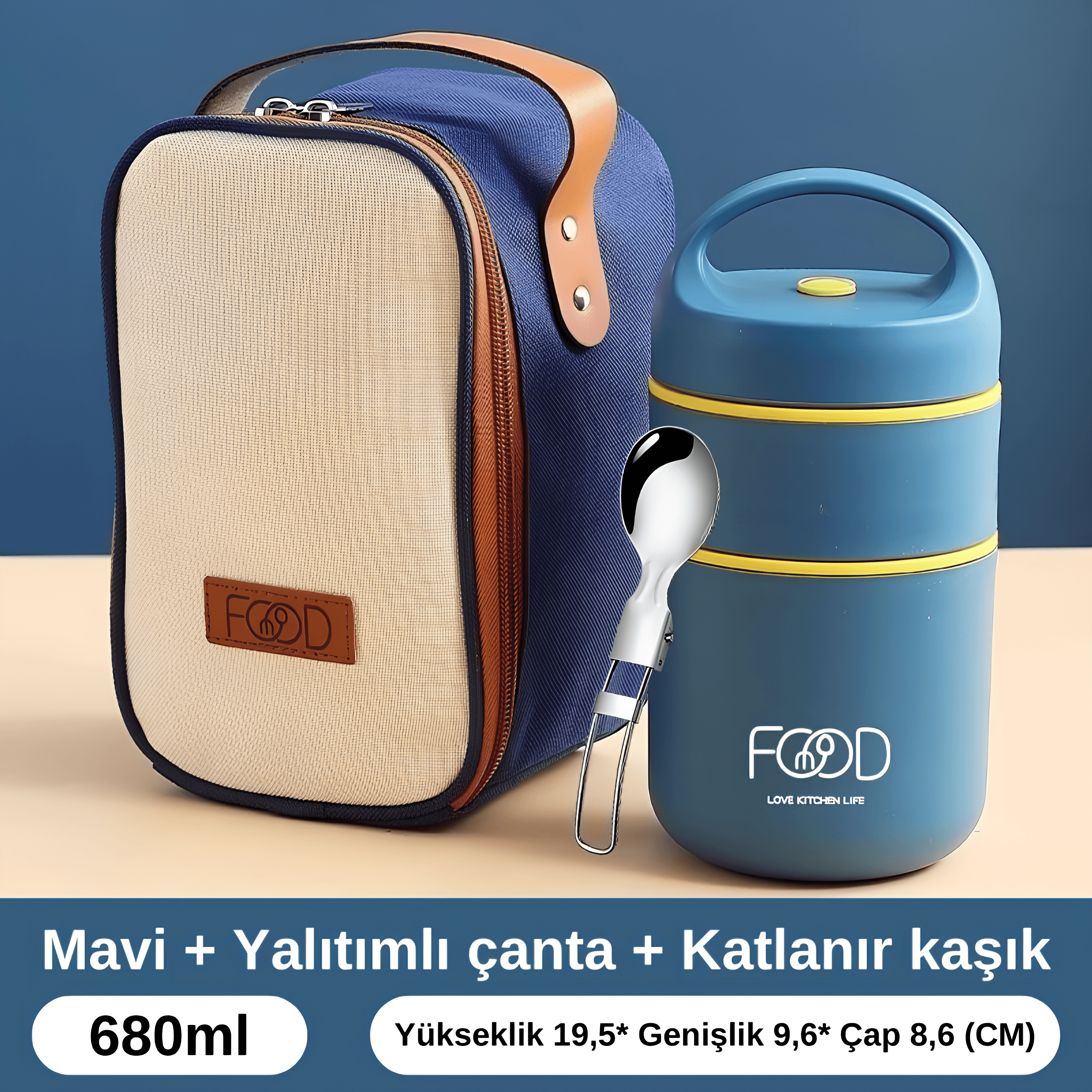 Lunch Box Fast Serisi Çelik Yemek Termosu.