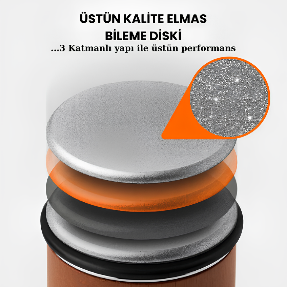 Elmas Diskli Bıçak Bileme Seti | Çok Açılı Keskinleştirici