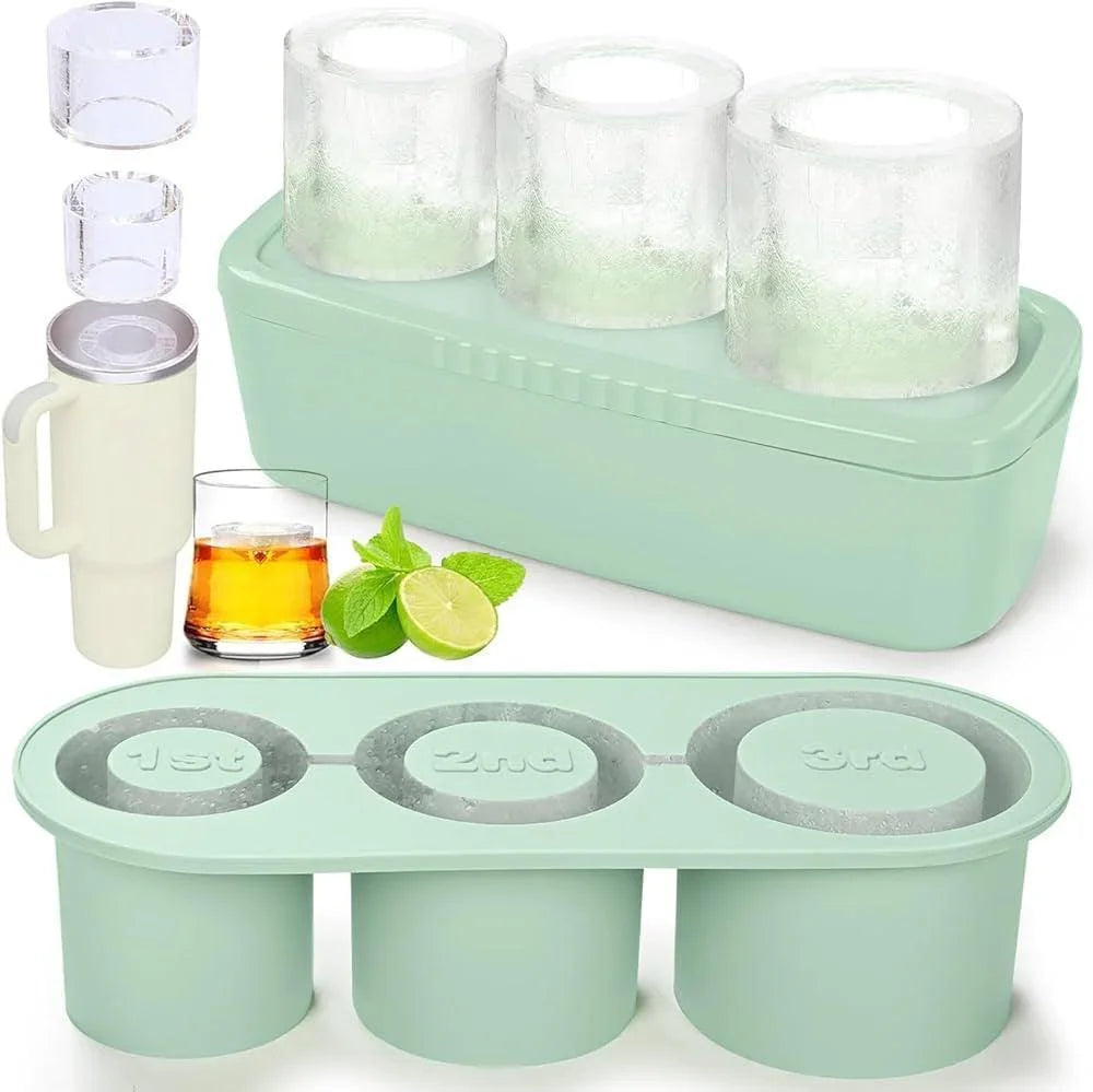 Stanley Quencher Uyumlu 3 Aşamalı Silikon Buz Kalıbı