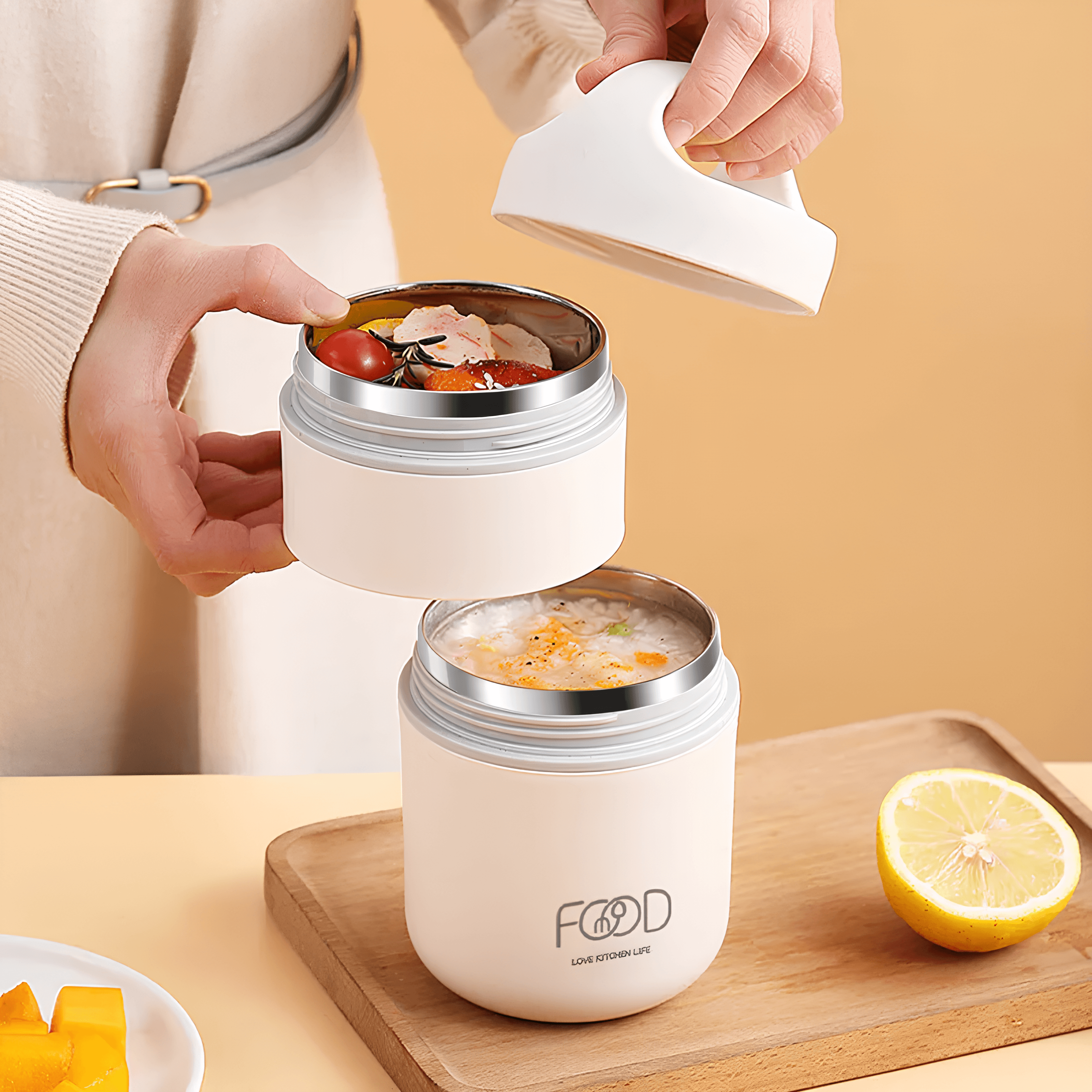 Lunch Box Fast Serisi Çelik Yemek Termosu.