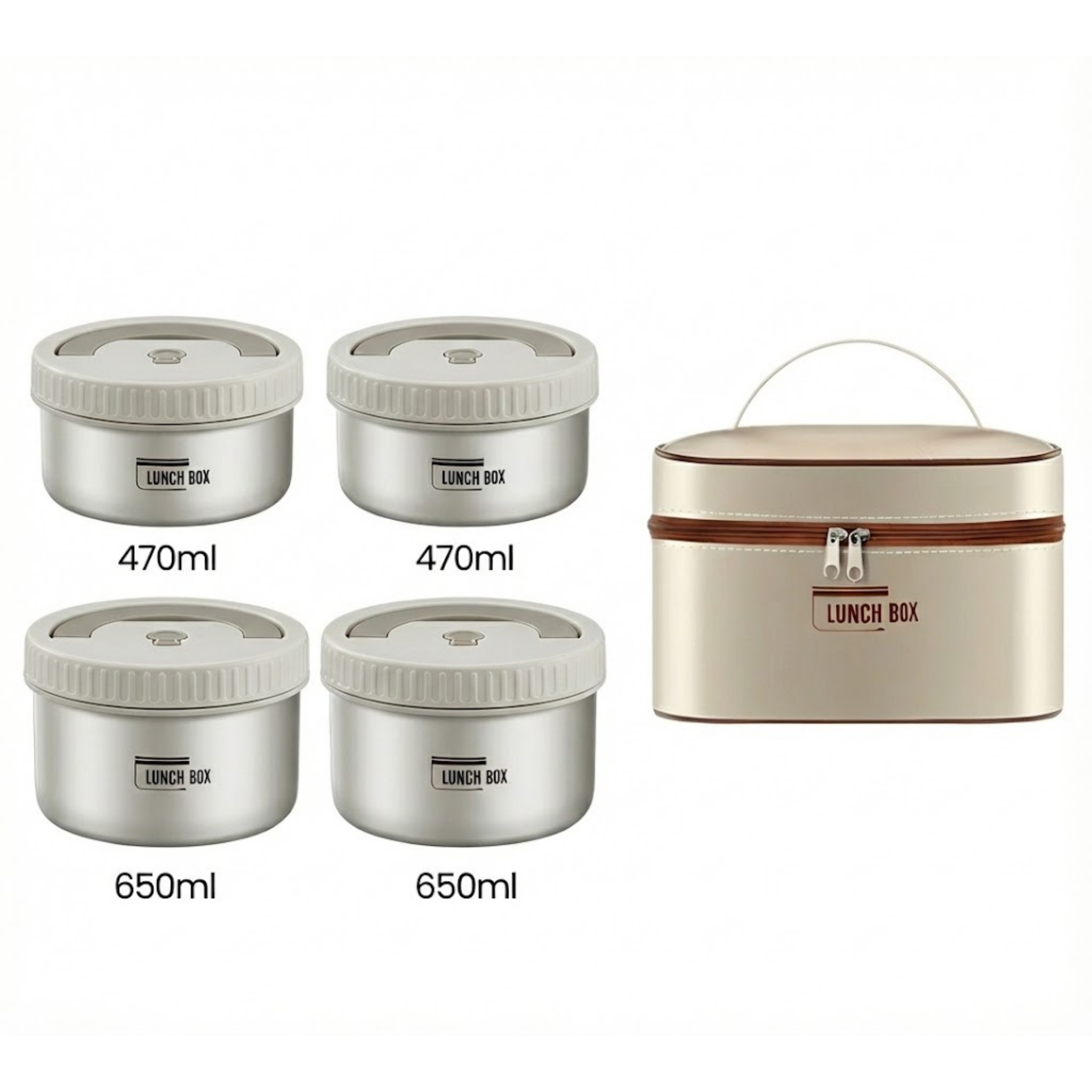 LunchBox Deluxe Edition | Paslanmaz Çelik Yemek Termosu + Taşıma Çantası