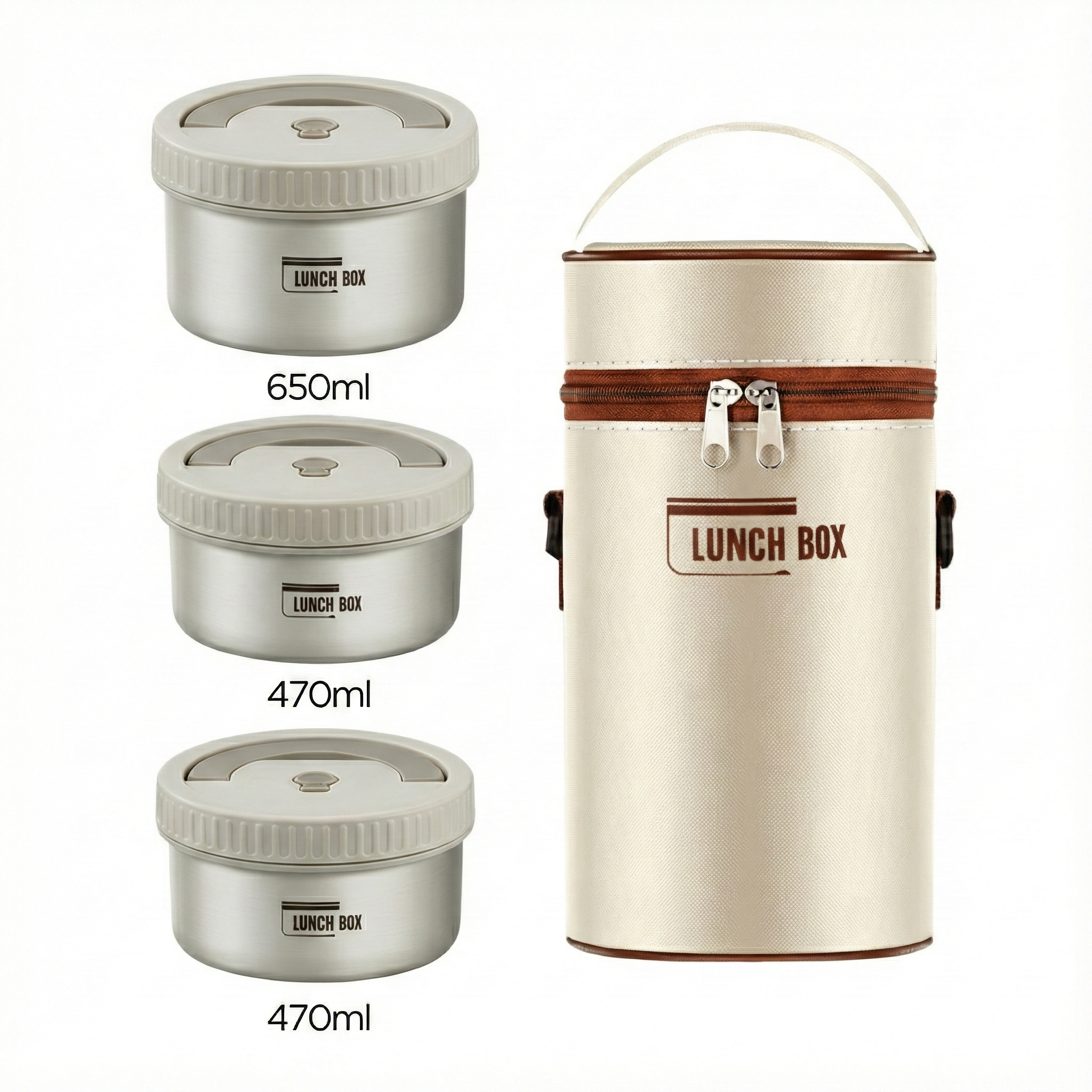 LunchBox Deluxe Edition | Paslanmaz Çelik Yemek Termosu + Taşıma Çantası