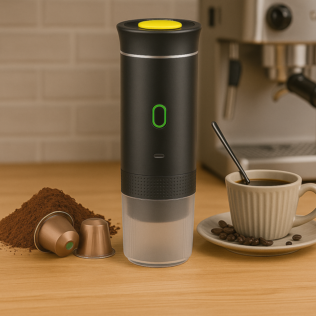 Taşınabilir Kablosuz Espresso ve Filtre Kahve Makinesi
